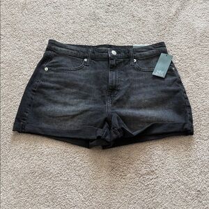Women's Black Denim Shorts